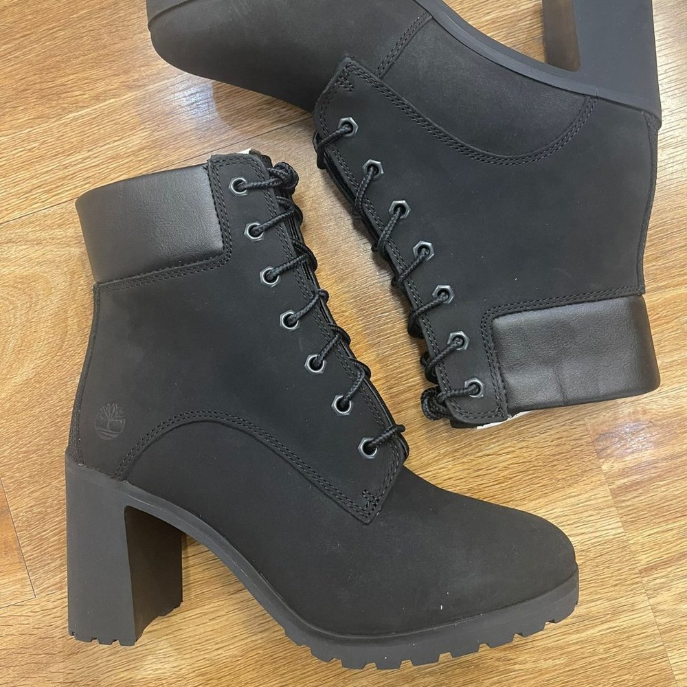 TIMBERLAND WOMEN'S ALLINGTON 6 '' INCH BOOT BLACK NUBUCK A1JVB ALL SIZES